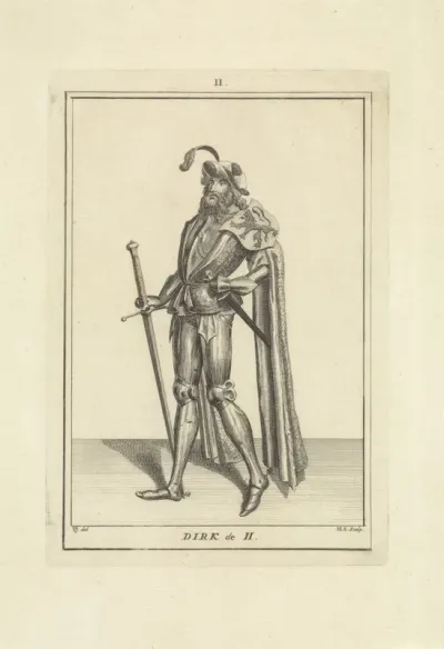 Portret van Dirk II, graaf van Holland