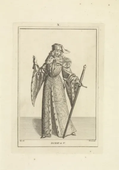 Portret van Dirk V, graaf van Holland