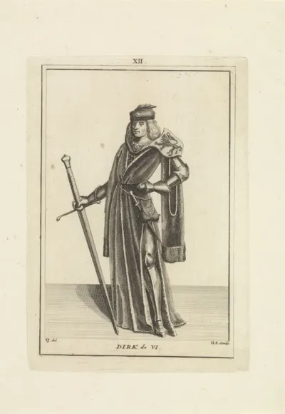 Portret van Dirk VI, graaf van Holland