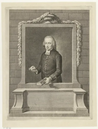 Portret van dominee Andreas Lutgerus Kolver