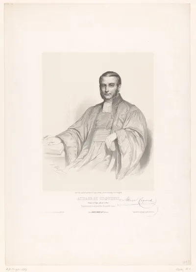 Portret van dominee Athanase-Charles Coquerel