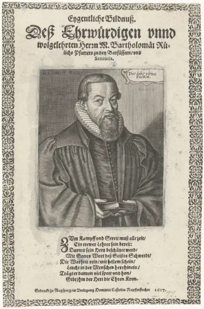 Portret van dominee Bartholomaeus Rülichs