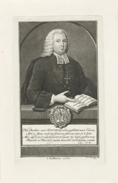 Portret van dominee Schubert