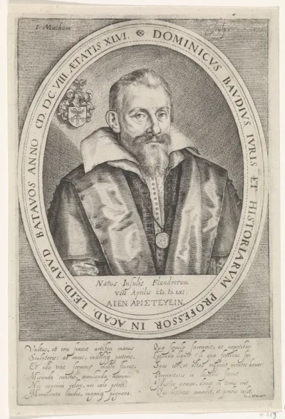 Portret van Dominicus Baudius