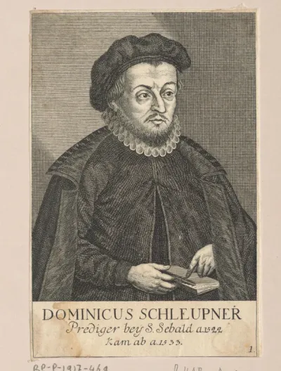 Portret van Dominicus Schleupner