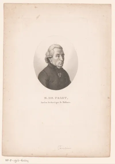 Portret van Dominique Dufour de Pradt