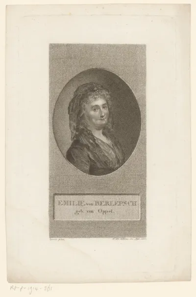 Portret van Dorothea Friderika Aemilia von Berlepsch