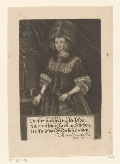 Portret van Dorothea Sabina Helffrich