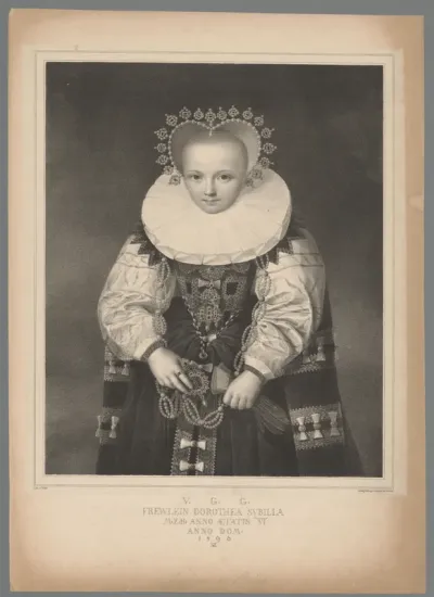Portret van Dorothea Sibylle, markgravin van Brandenburg