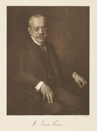 Portret van Dr. James Simon