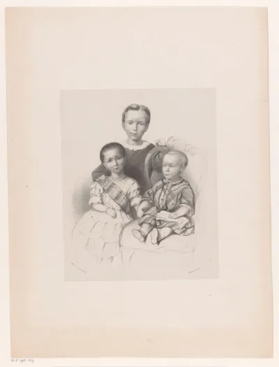 Portret van drie kinderen Van Rappard