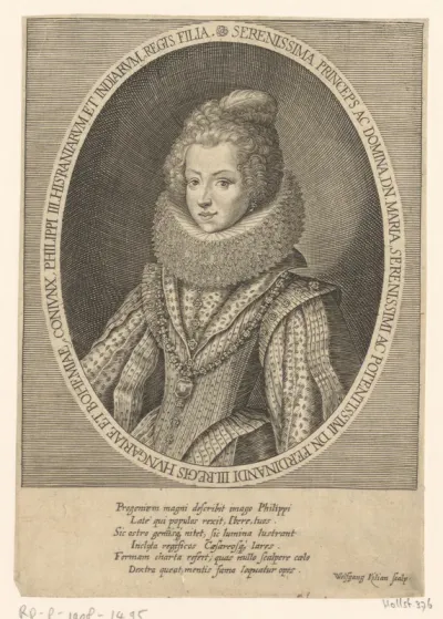 Portret van Duits keizerin Maria Anna