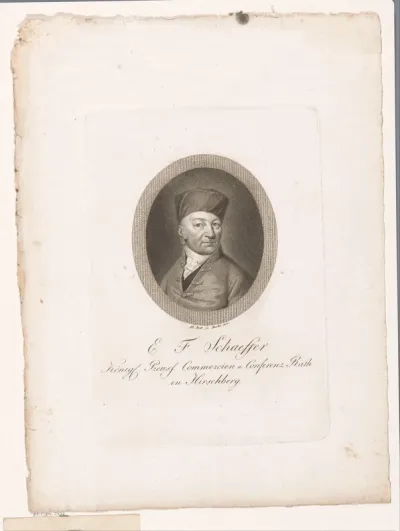 Portret van E.F. Schaeffer