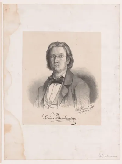 Portret van E. van Bachmann