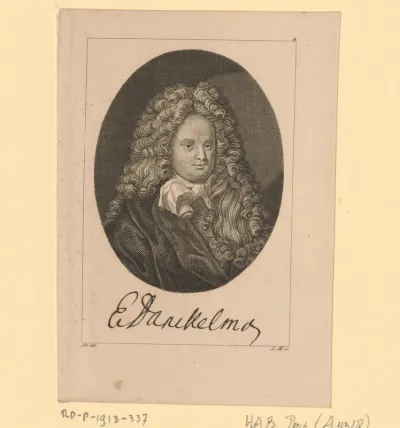 Portret van Eberhard Christoph Balthasar von Danckelmann