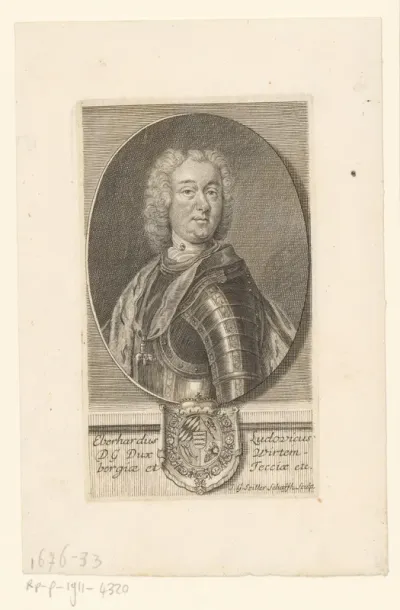 Portret van Eberhard IV Ludwig van Württemberg