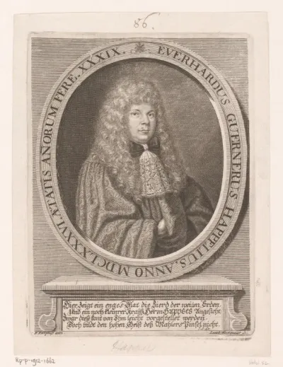 Portret van Eberhard Werner Happel op 34-jarige leeftijd