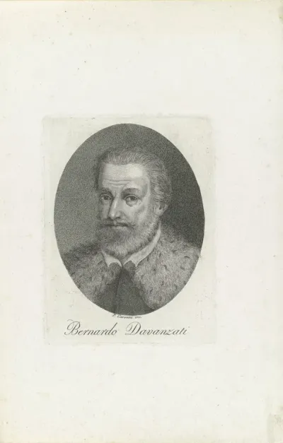 Portret van econoom en historicus Bernardo Davanzati