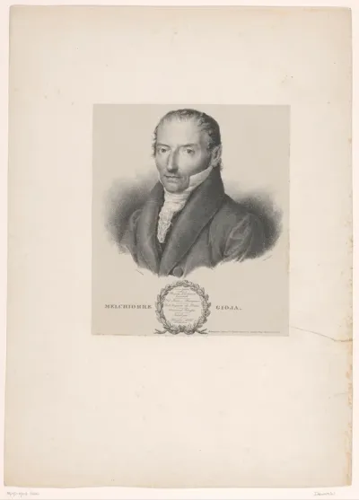 Portret van econoom en politicus Melchiorre Gioia