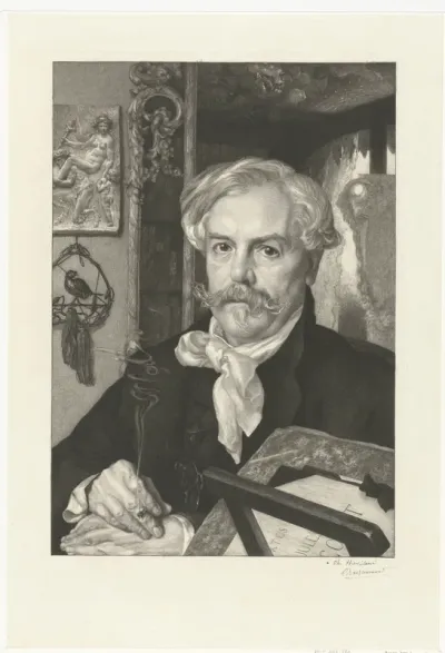 Portret van Edmond de Goncourt