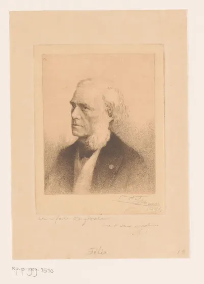 Portret van Édouard Fétis
