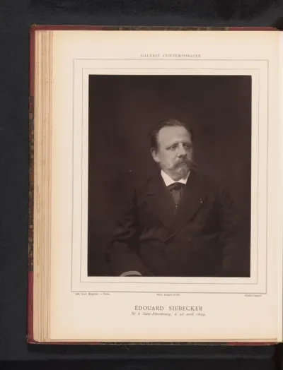 Portret van Édouard Siebecker