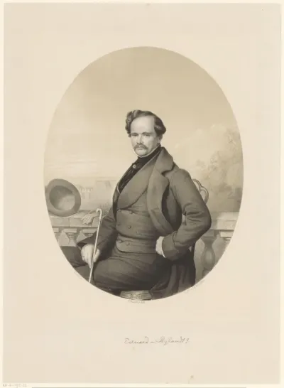 Portret van Eduard Henri Elphinstone graaf van Bylandt