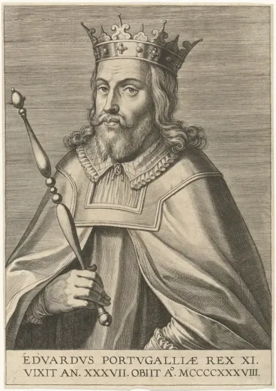 Portret van Eduard I koning van Portugal