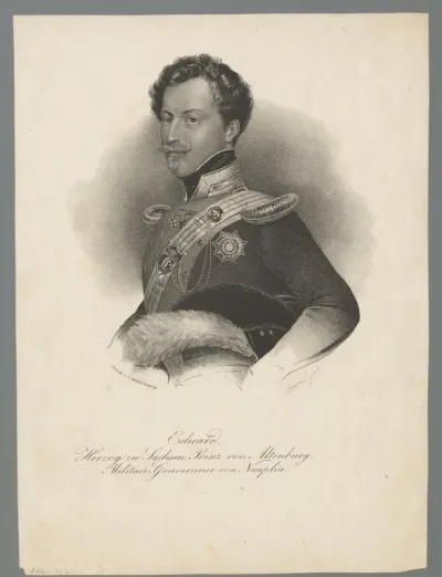 Portret van Eduard van Saksen-Altenburg