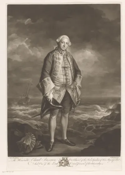 Portret van Edward Boscawen