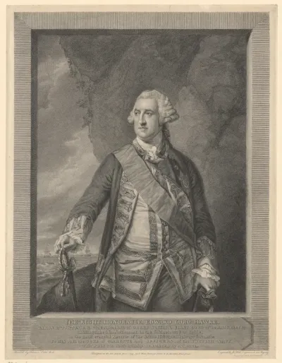 Portret van Edward Hawke