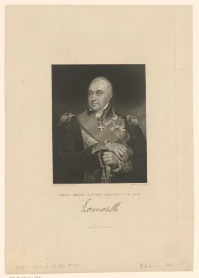 Portret van Edward Pellew