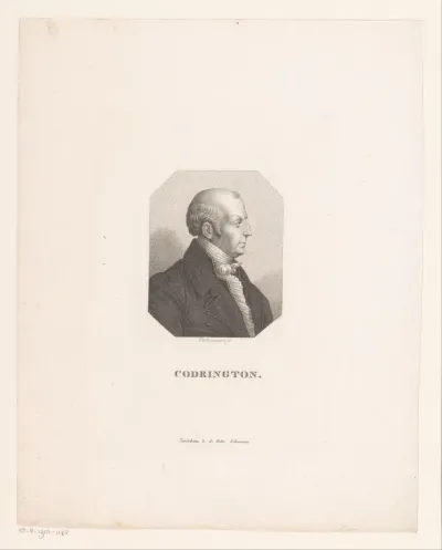 Portret van Edward Sir Codrington