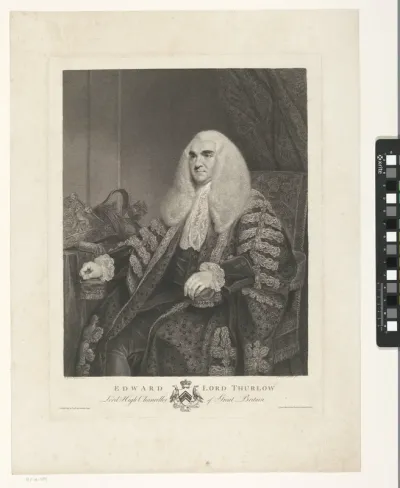 Portret van Edward Thurlow, de eerste baron van Thurlow