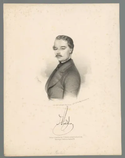 Portret van Edward von Peucker