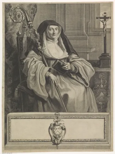 Portret van een abdis