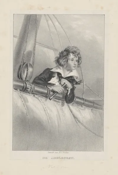 Portret van een adelborst, waarschijnlijk admiraal Nelson