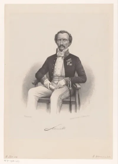 Portret van een ambtenaar in galakostuum, mogelijk C. Ph. C. Steinmetz