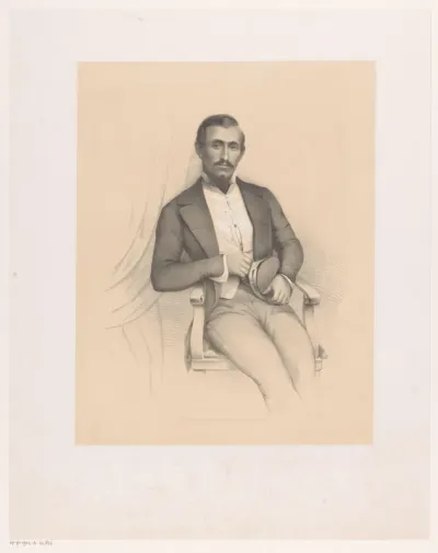 Portret van een ambtenaar uit Nederlands-Indië