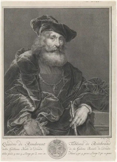 Portret van een bebaarde man