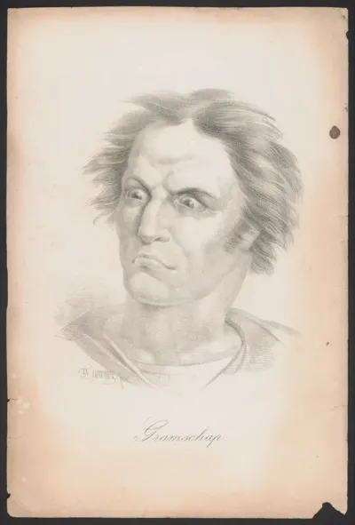 Portret van een boze man