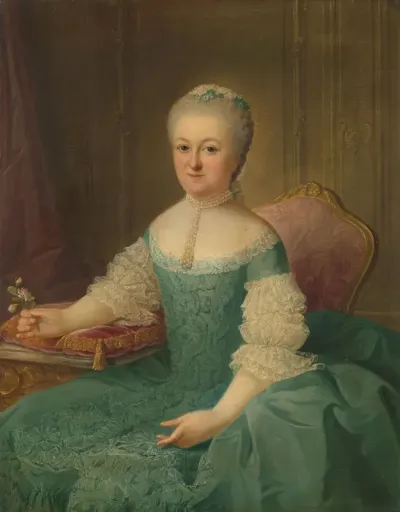 Portret van een dame uit de familie van de Poll, vermoedelijk Anna Maria Dedel (1729-79), echtgenote van Jan van de Poll