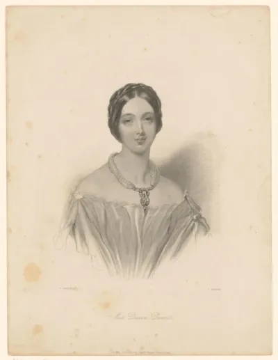 Portret van een dochter van George Dawson-Damer, mogelijk Georgiana Dawson-Damer