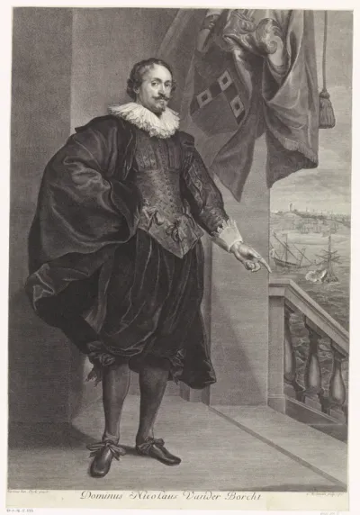Portret van een edelman, mogelijk Adriaan van der Borcht