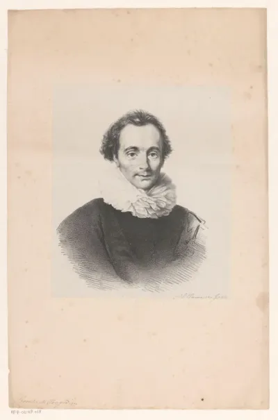 Portret van een Gerard Carel Rombach