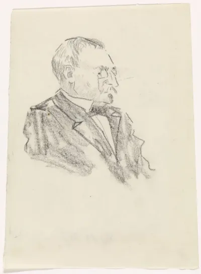 Portret van een heer, naar rechts
