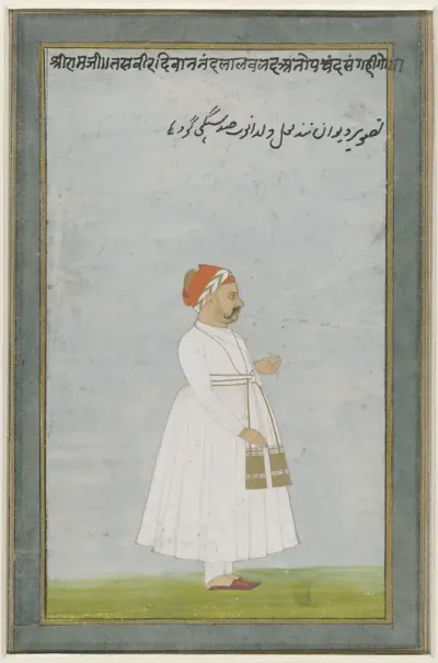 Portret van een Jaipur functionaris
