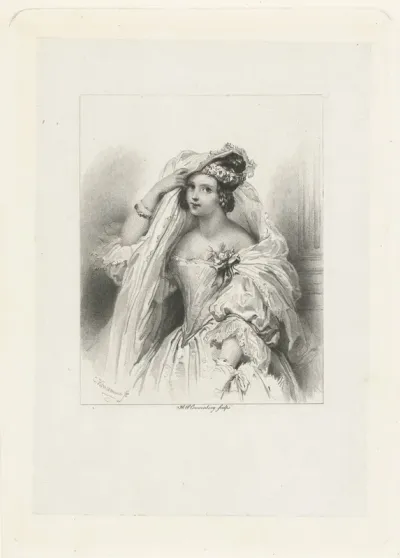 Portret van een jonge dame genaamd Lilia