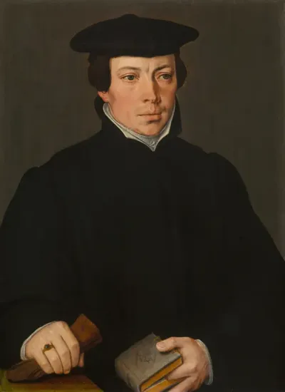 Portret van een jonge geestelijke