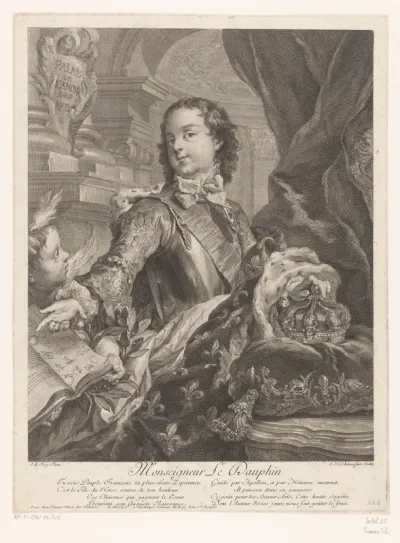 Portret van een jonge Lodewijk dauphin van Frankrijk